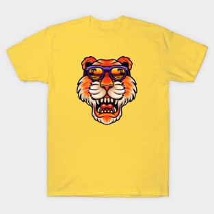 Cool Tiger with Summer Vibes T-Shirt